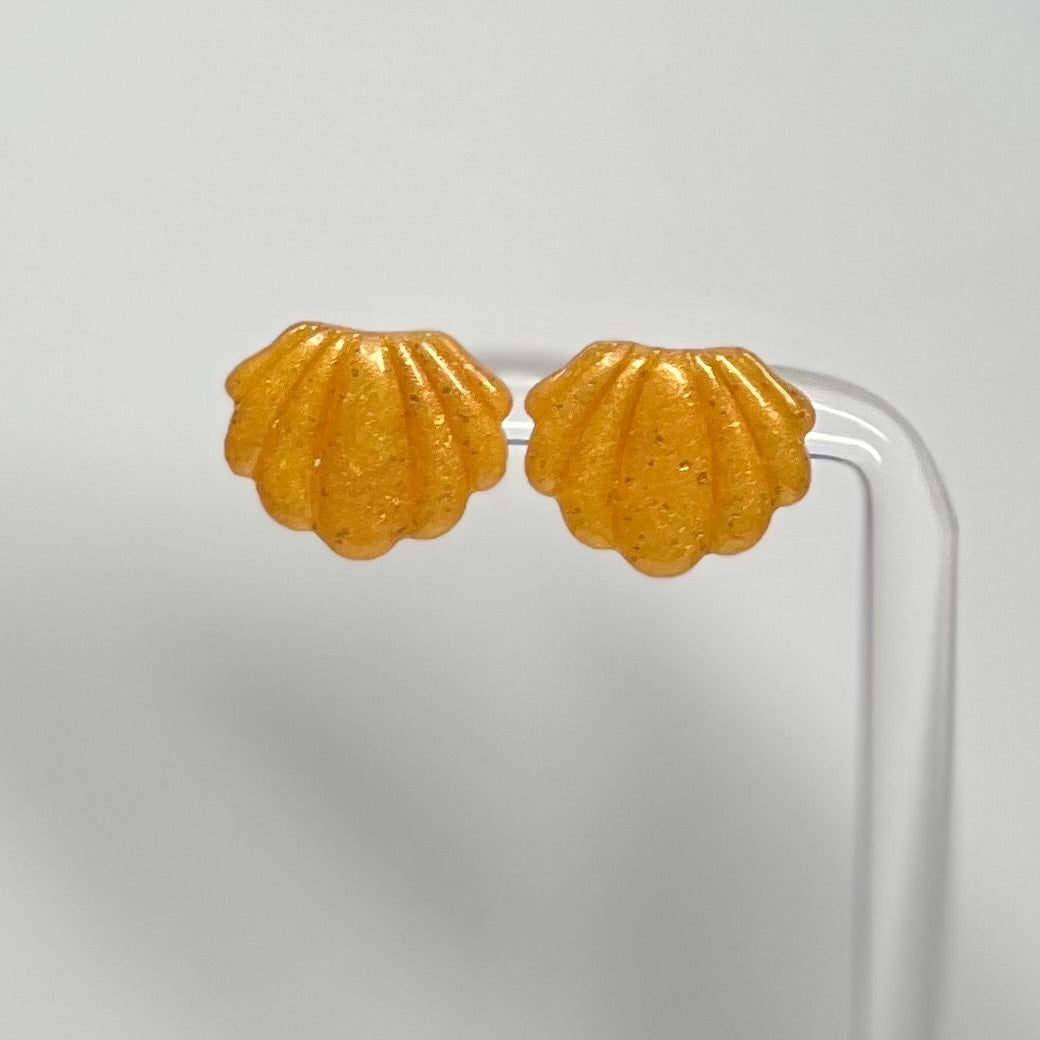 Shell Polymer Clay Earrings