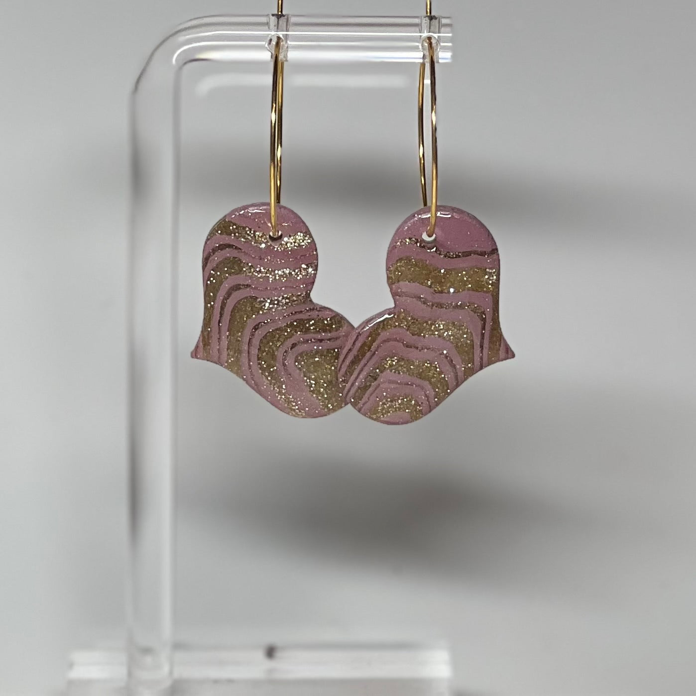 Heart Polymer Clay Earrings