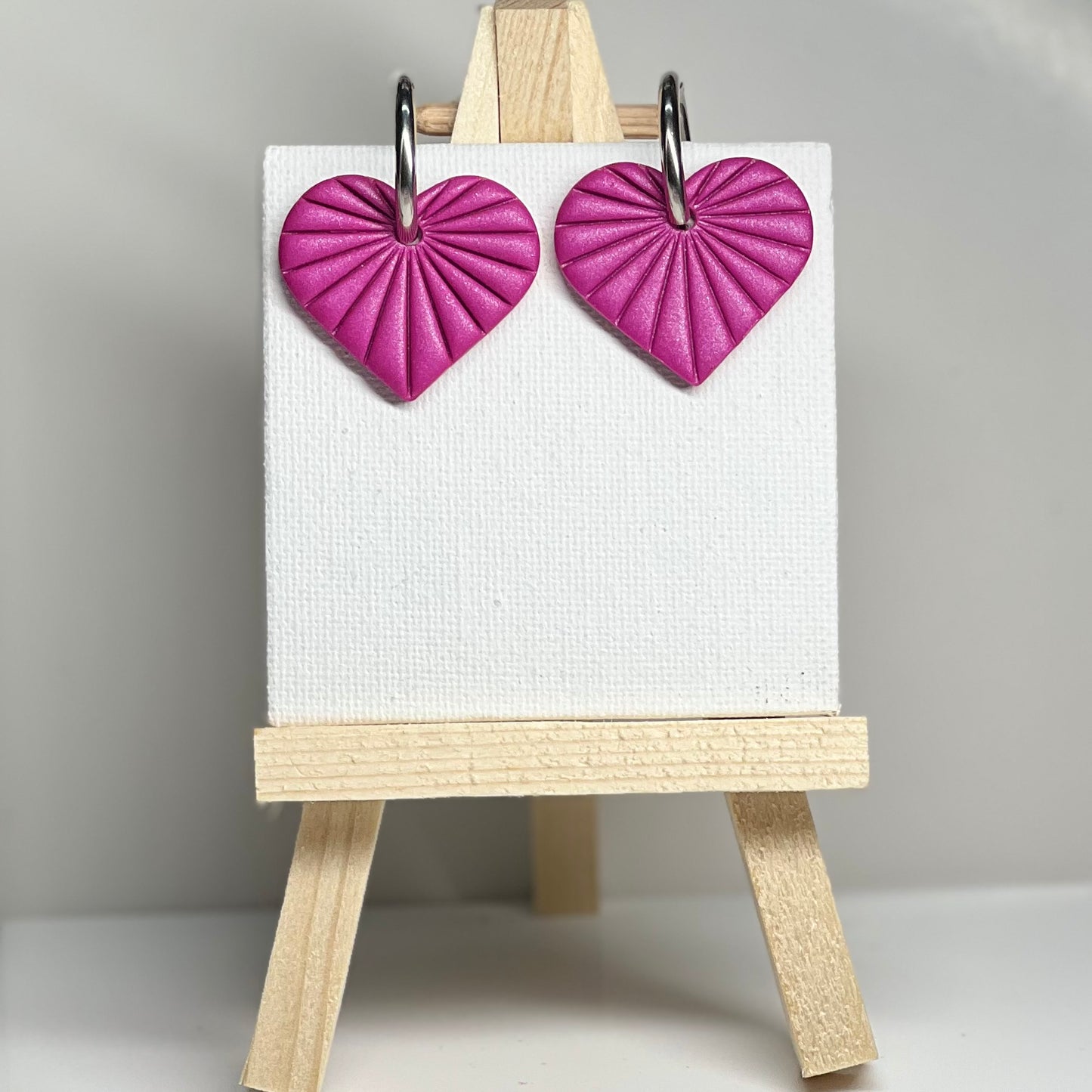 Heart Polymer Clay Earrings