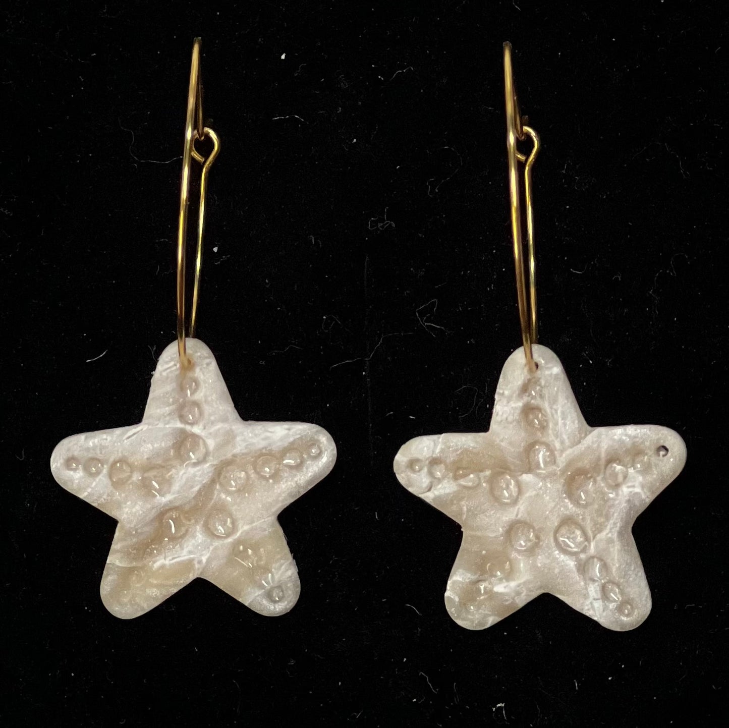 Starfish Polymer Clay Earring