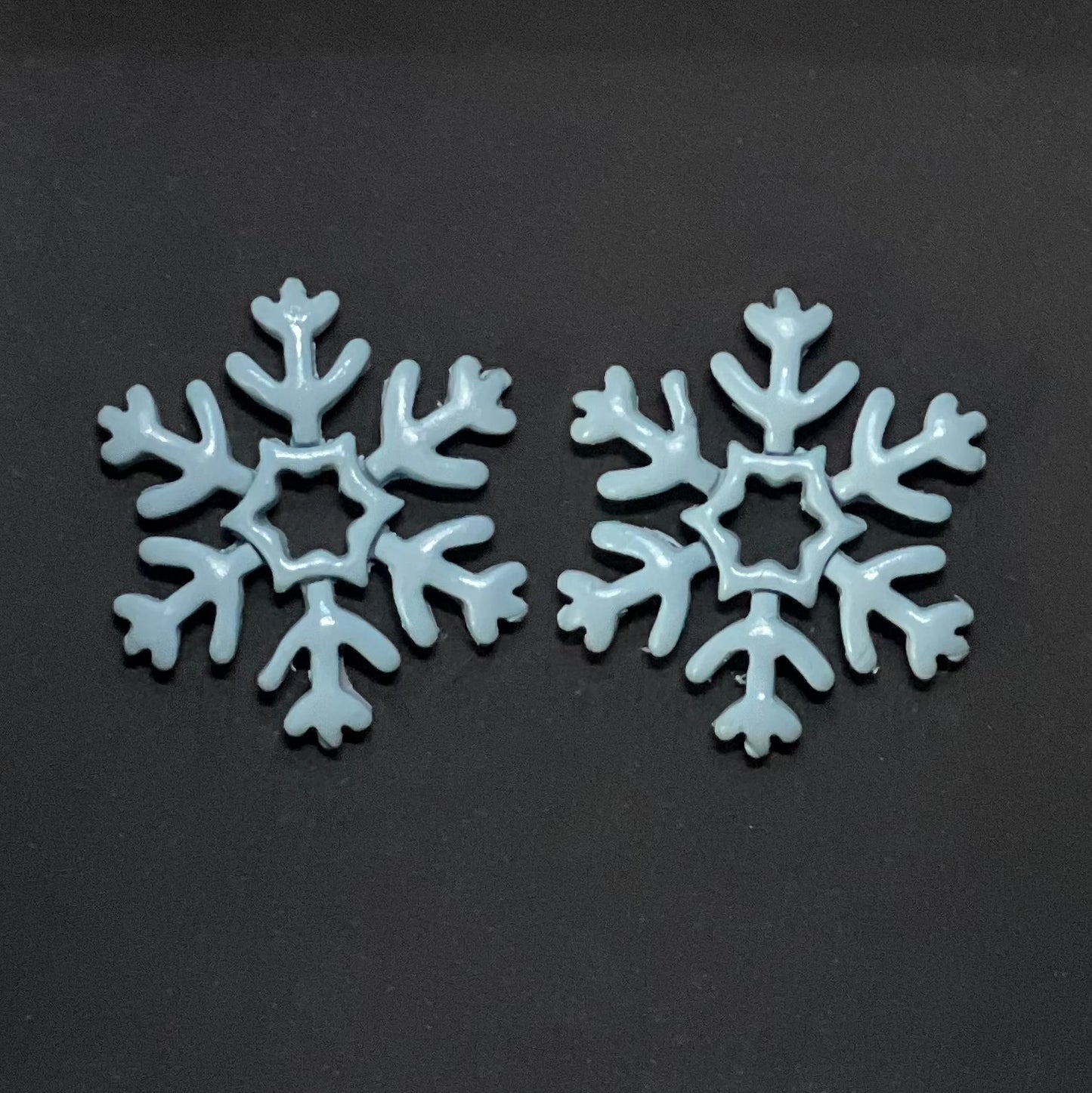 Charm Snowflake Polymer Clay Earrings