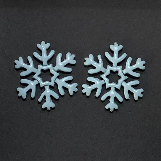 Charm Snowflake Polymer Clay Earrings