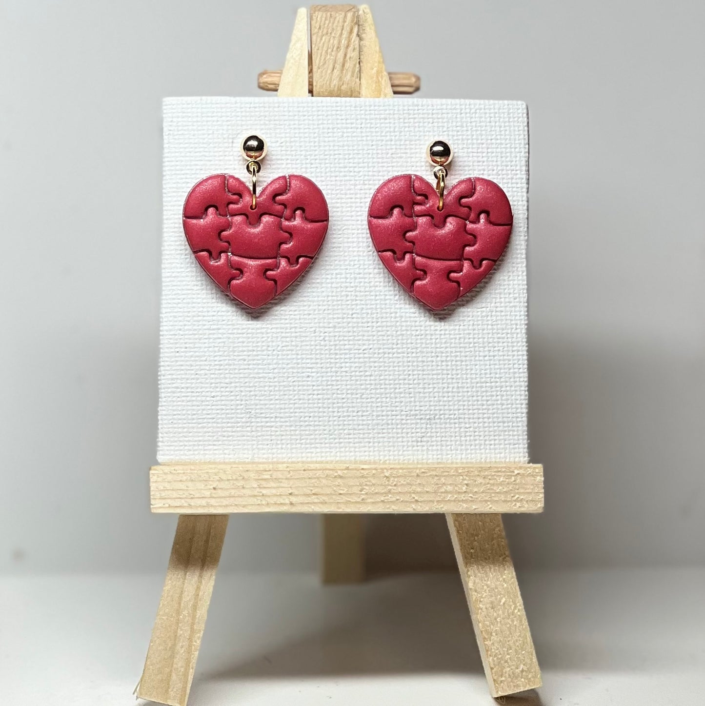 Heart Polymer Clay Earrings