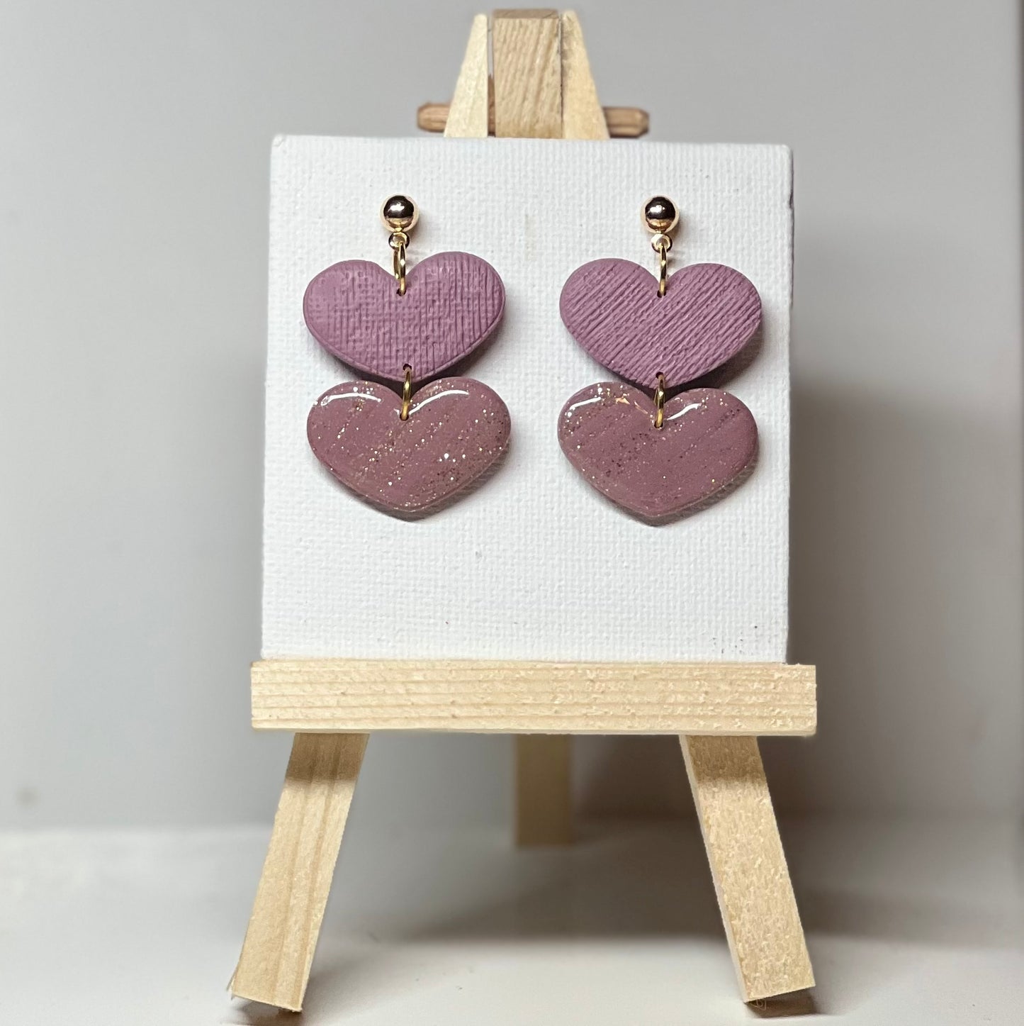 Heart Polymer Clay Earrings