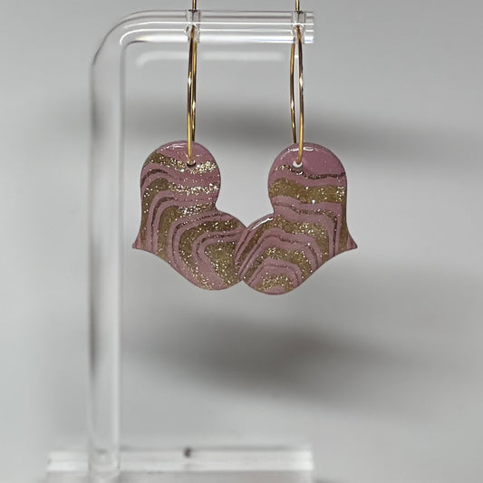 Heart Polymer Clay Earrings