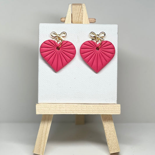 Heart Polymer Clay Earrings