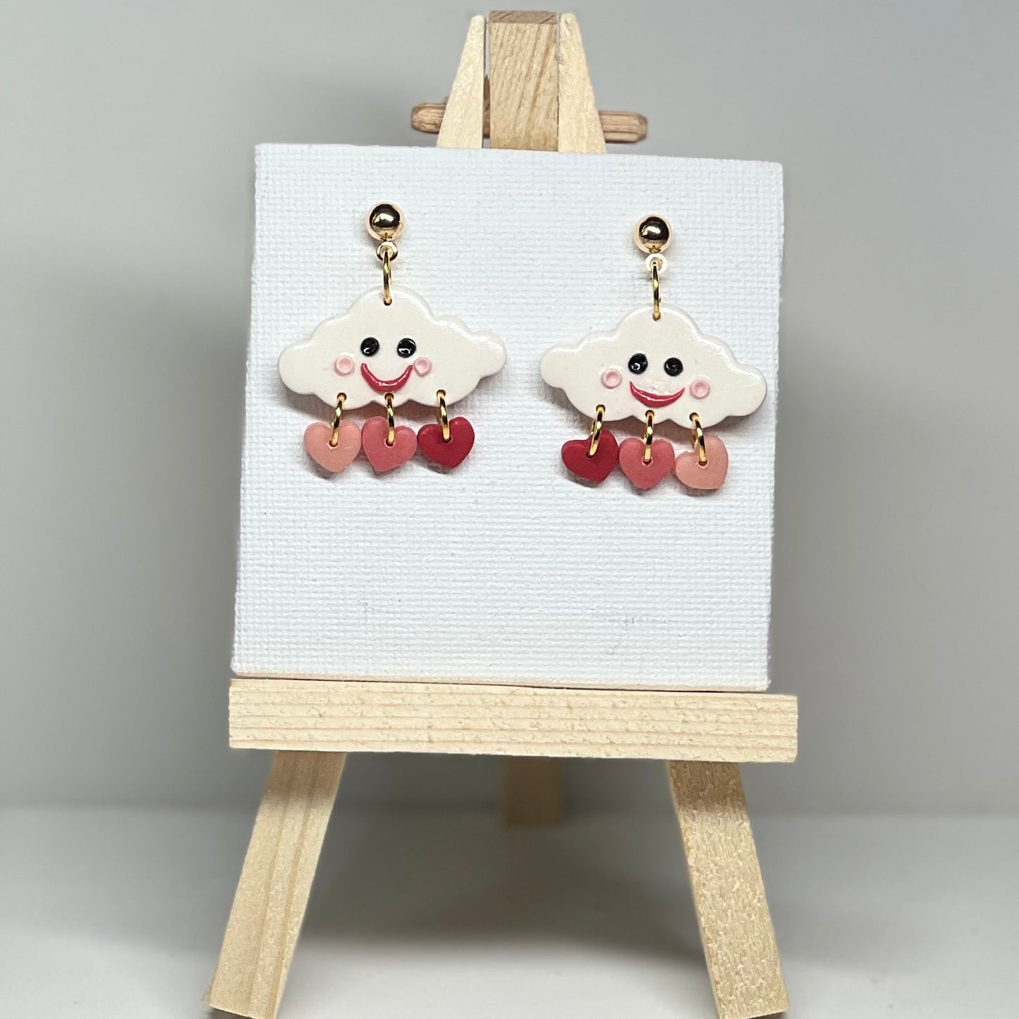 Cloud Polymer Clay Earrings