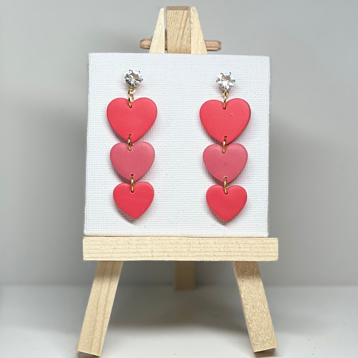 Heart Polymer Clay Earrings