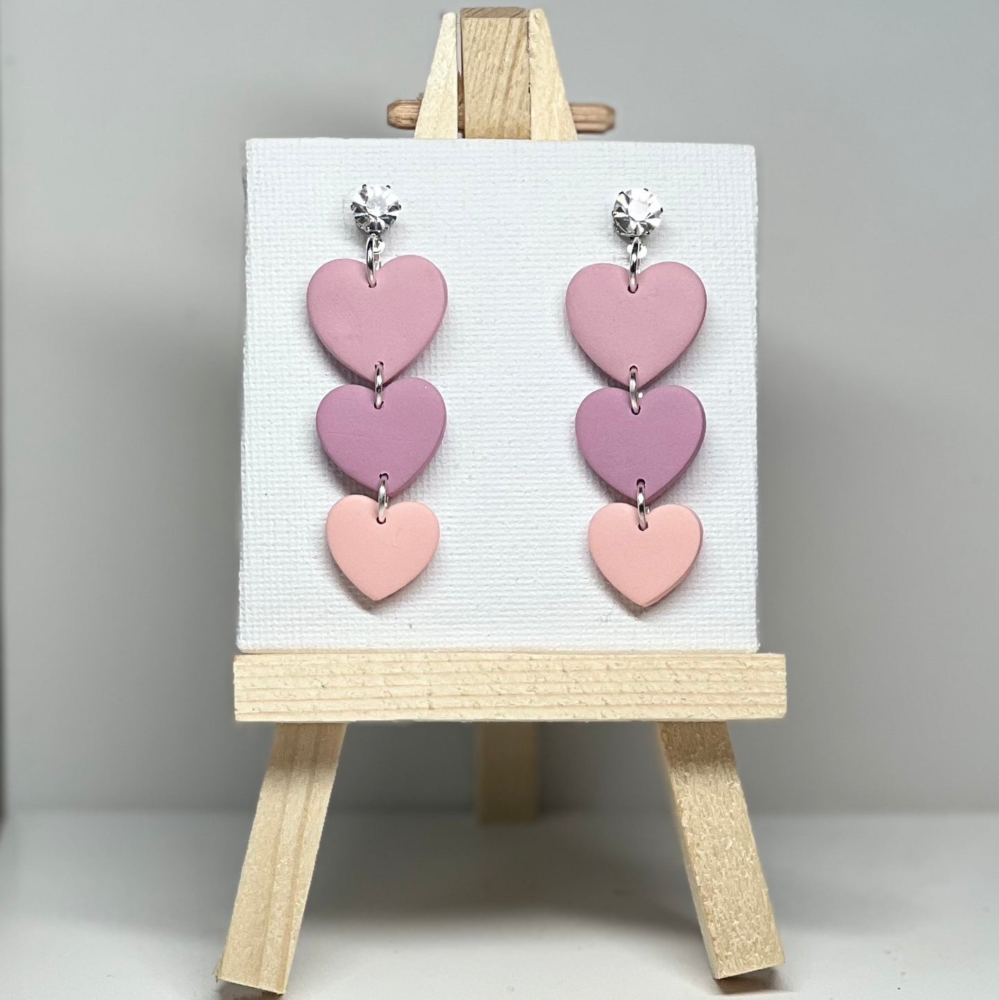 Heart Polymer Clay Earrings