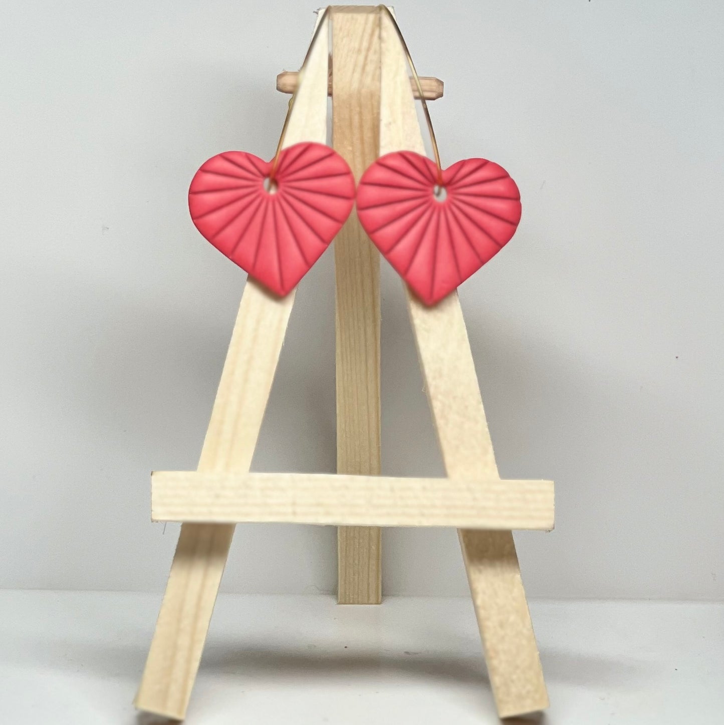 Heart Polymer Clay Earrings