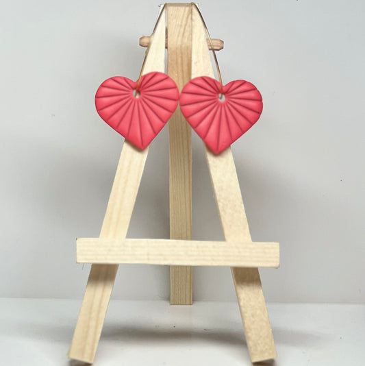 Heart Polymer Clay Earrings