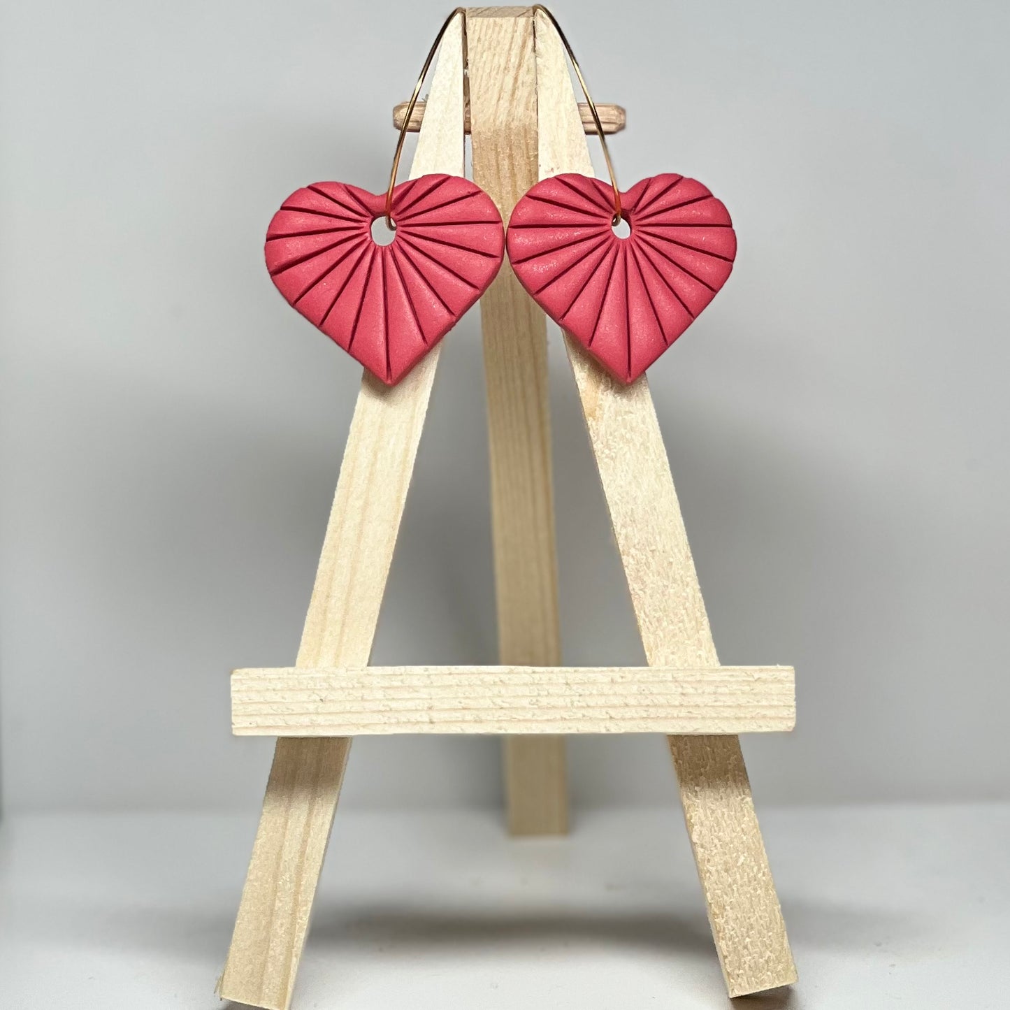 Heart Polymer Clay Earrings