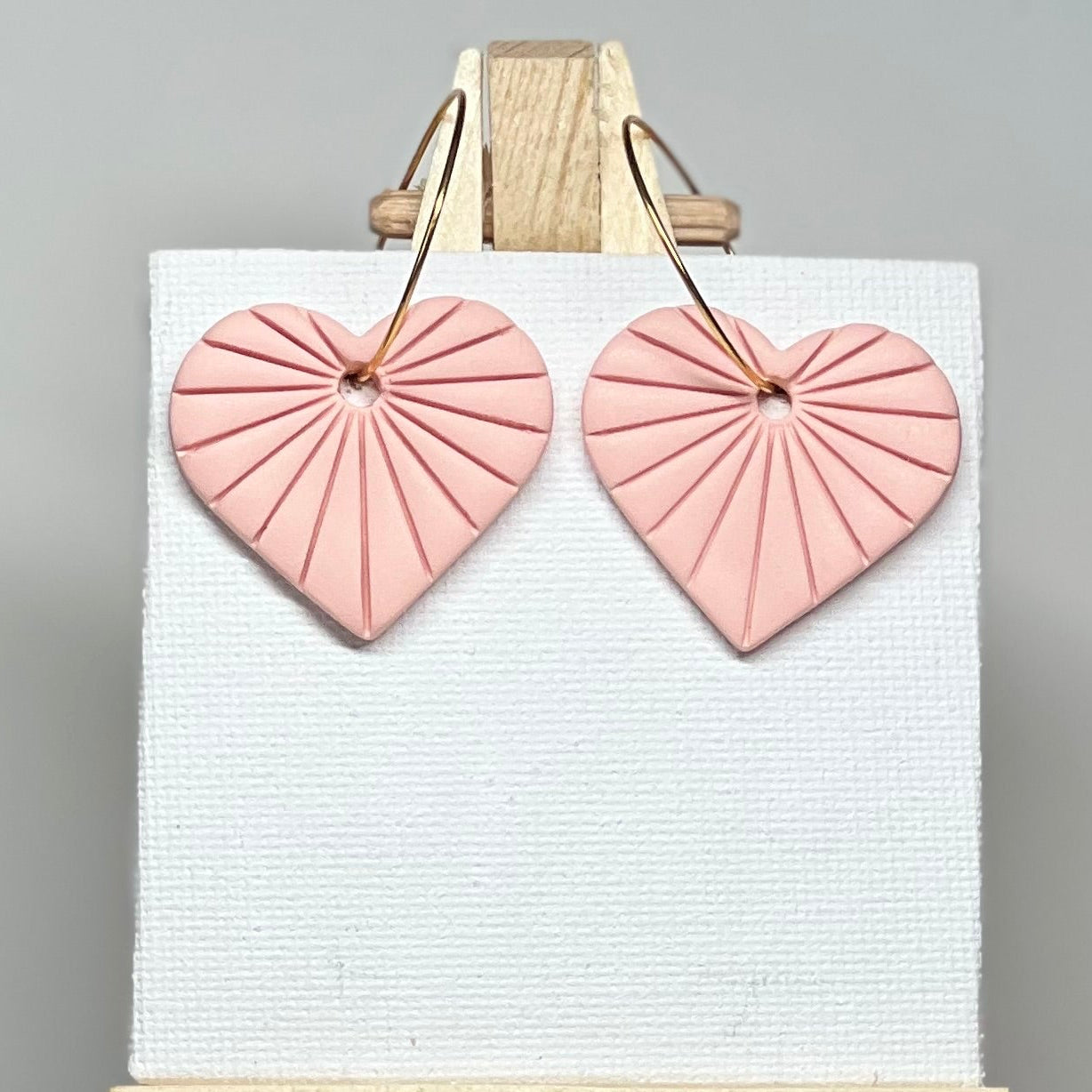 Heart Polymer Clay Earrings