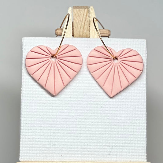 Heart Polymer Clay Earrings
