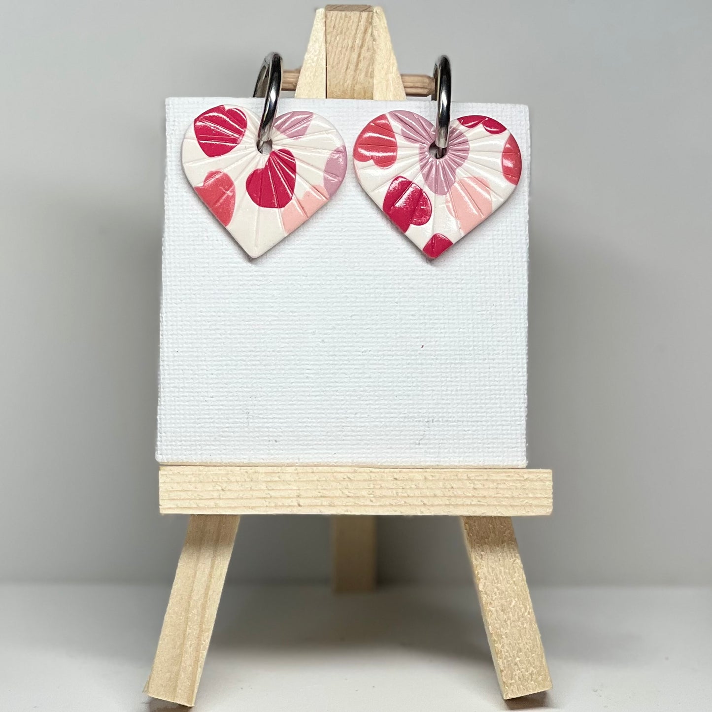 Heart Polymer Clay Earrings