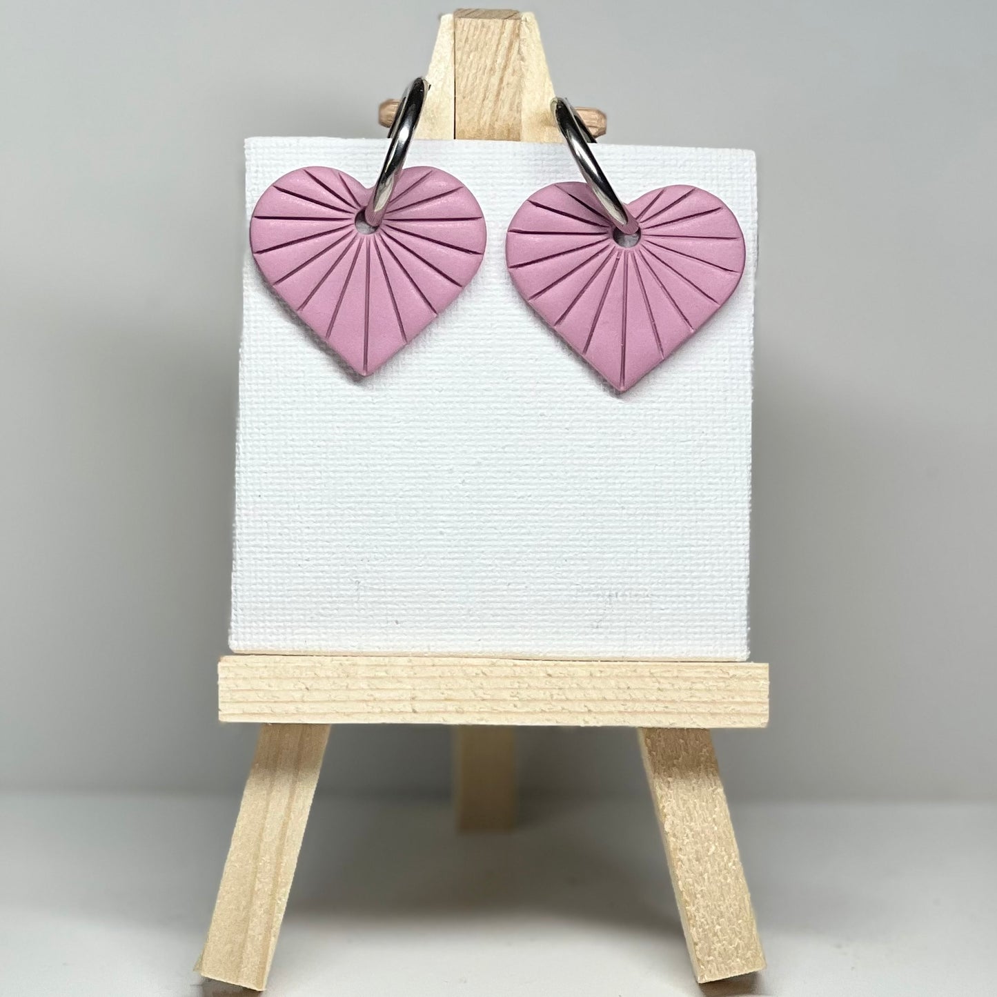 Heart Polymer Clay Earrings