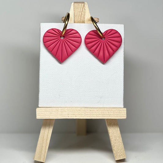 Heart Polymer Clay Earrings