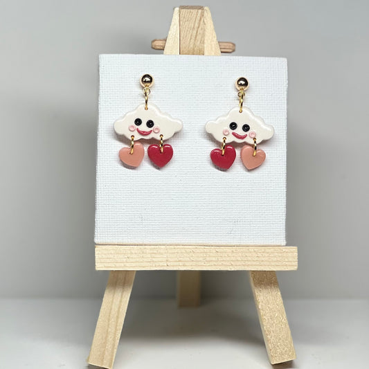 Cloud Polymer Clay Earrings