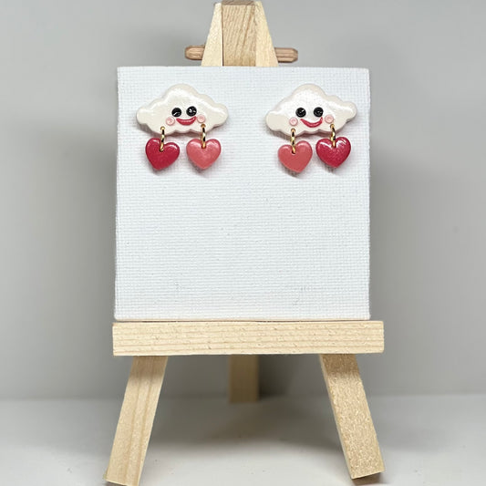 Cloud Polymer Clay Earrings