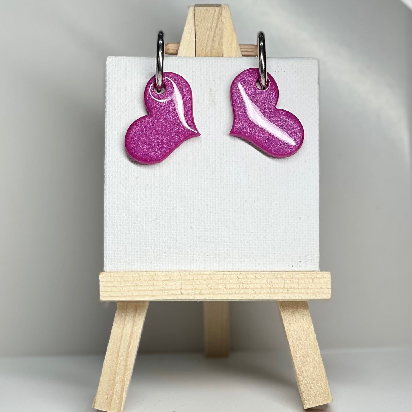 Heart Polymer Clay Earrings