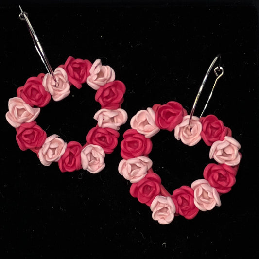Heart Polymer Clay Earrings