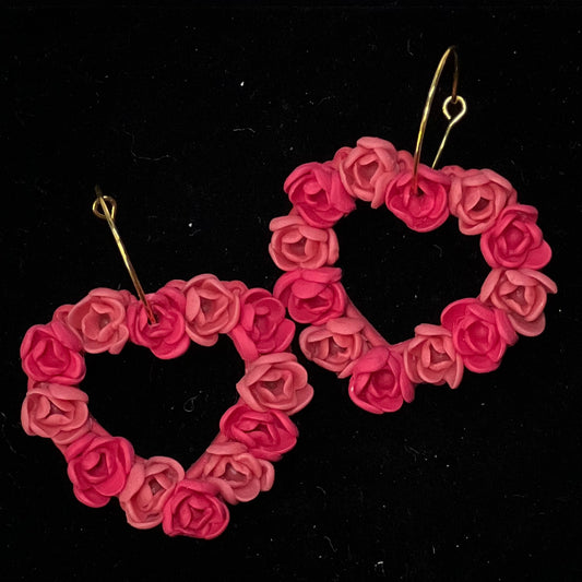 Heart Polymer Clay Earrings