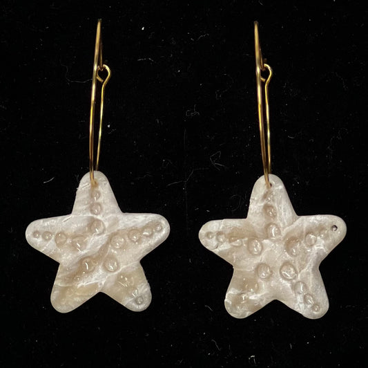Starfish  Polymer Clay Earring