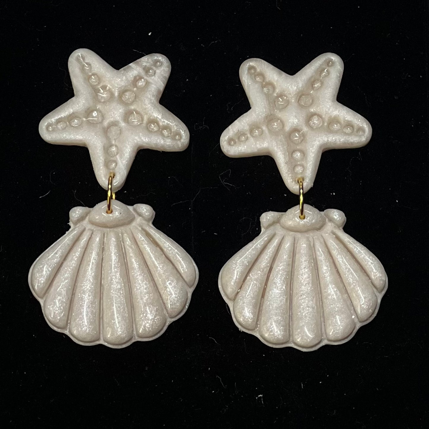 Ocean Themed Polymer Clay Earrings